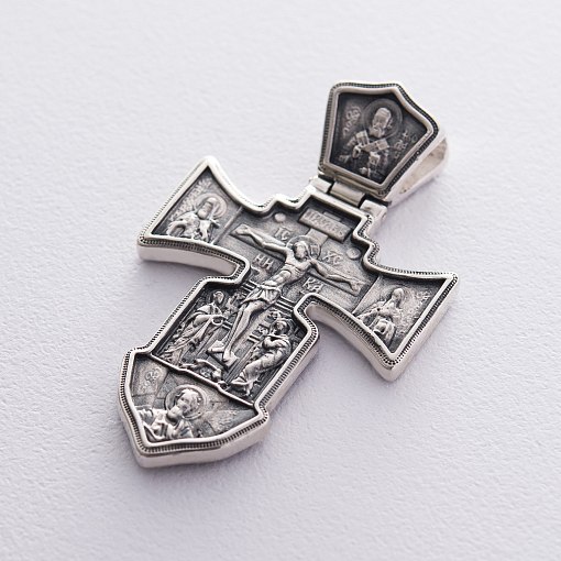 Православный крест "Распятие. Ангел Хранитель" 3